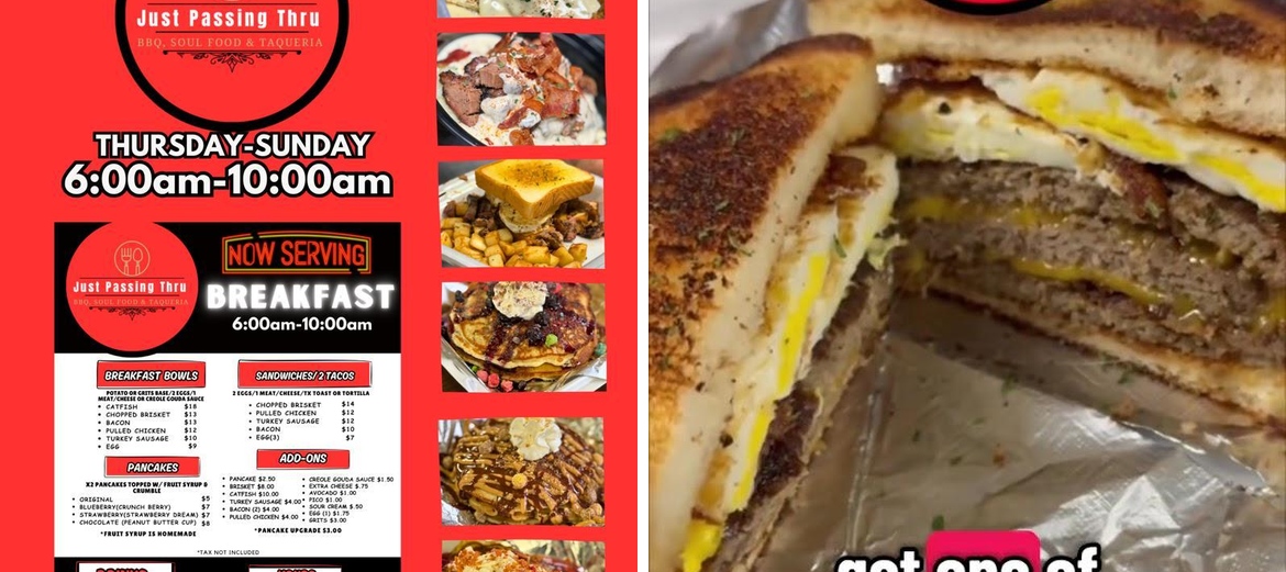 Just Passing Thru BBQ Menu